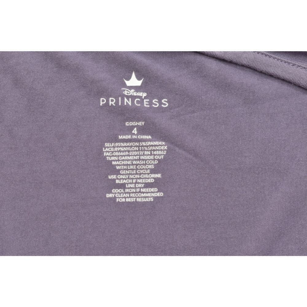 Torrid Disney Princess Belle Break The Spell Purple Flutter Lace Sleeve Top 4 4X - Picture 7 of 8